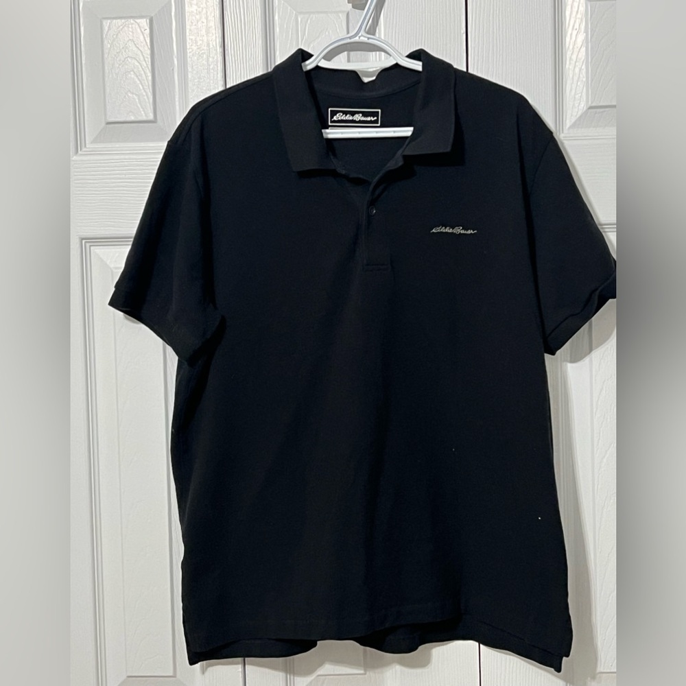 Eddie Bauer Men's Polo in Classic Black